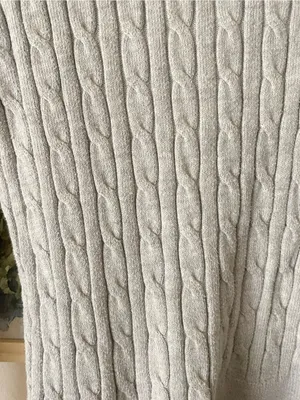 Abercrombie & Fitch Y2K Cropped Cable Knit Crewneck Sweater Small thumbnail 4