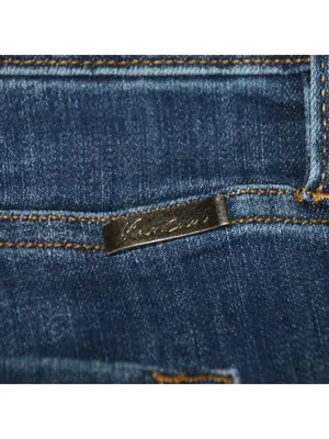 Plus Size 18 KanCan High Rise Dark Wash Ripped Bootcut Jeans Stretch Denim thumbnail 7