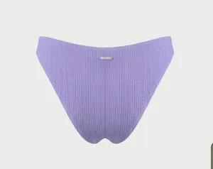 Berlook Purple Solid Textured Bikini Bottom thumbnail 6