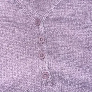 ✨Zyia Active Don't Wake Me Up Sz Small shirt purple waffle knit thermal✨ thumbnail 8