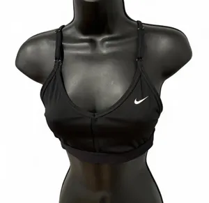 Nike Womens Dri Fit Swoosh Sports Bra Non-padded White Size S thumbnail 1