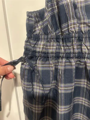 GU Checked Camisole Dress size medium Blue thumbnail 4