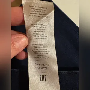 7 for All Mankind Dark Wash Dojo Jeans thumbnail 8
