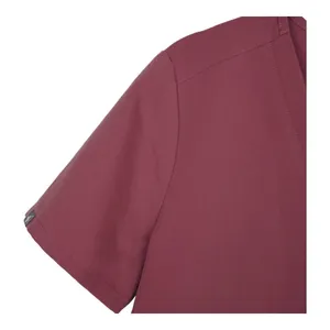 FIGS Technical Collection Casma V‎ Neck Scrub Top Womens Small Burgundy Stretch thumbnail 3