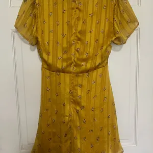 Lulu's Golden Floral Mini Dress thumbnail 4