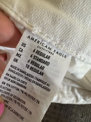 American eagle white jean skirt thumbnail 4