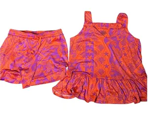 Cuddl Duds Cozy Sleeveless Soft Beach Theme Print Pajamas Set Sz S thumbnail 1