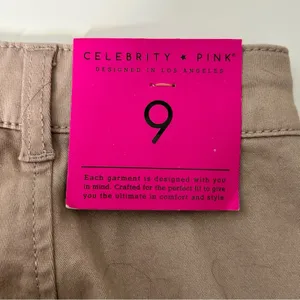 Celebrity Pink‎ Skirt A Line Mini Button Front Tan Size 9 NWT thumbnail 5