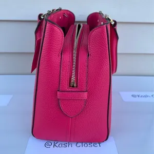 Kate Spade New York Bright Rose Leila Medium Triple Compartment Satchel Purse thumbnail 6