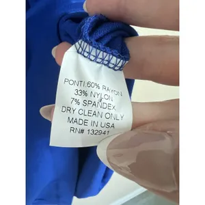 Amanda Uprichard Dress‎ Women’s Size M 3/4 Sleeve Fitted Electric/royal Blue thumbnail 4