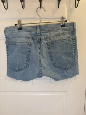 Rag & Bone Dre Denim Cutoff Shorts Size 28 Distressed Light Wash Raw Hem thumbnail 3