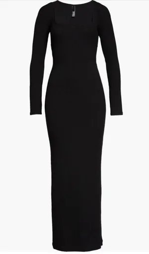 SKIMS Soft Lounge Long Sleeve Dress, Size X-Small, $90 thumbnail 3