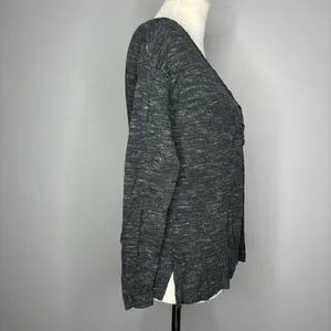 American Eagle Outfitters- Grey Sweater with V-Neck Crosses thumbnail 2