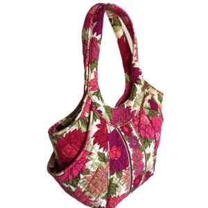 Vera Bradley Quilted Floral Shoulder Bag Pink Green Cottagecore Vintage Y2K thumbnail 4