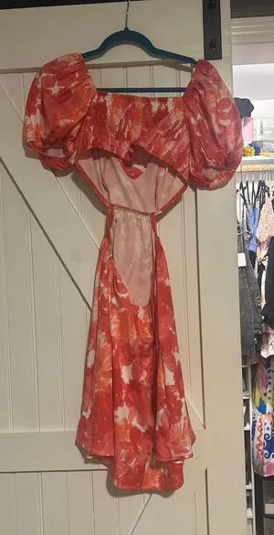 Floral Dress With Open Back Multi thumbnail 2
