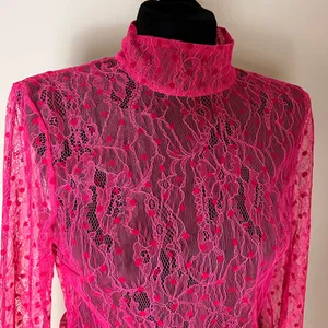 For Love And Lemons Neon Pink Lace Blouse thumbnail 2