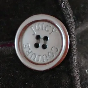 Vintage Y2K Juicy Couture Dark Brown Velour Blazer Jacket (Sample Piece) Size P thumbnail 4