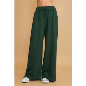 Umgee‎ Elastic Drawstring Waistband Wide Leg Pants thumbnail 4