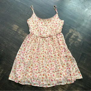 Women’s Garage Pink Floral Strap Festival Boho Fairy Dress Festival Feminine XS thumbnail 2
