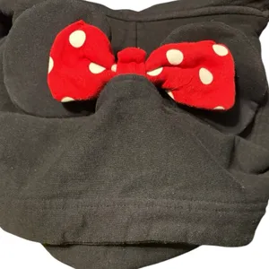 Disney Parks Minnie Mouse Black Ears Hoodie Size M (PTP 20”) thumbnail 4