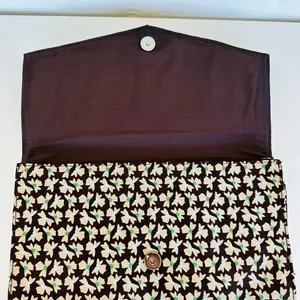 Old Navy NWOT brown/tan/green print clutch 12x7x2‎ thumbnail 2