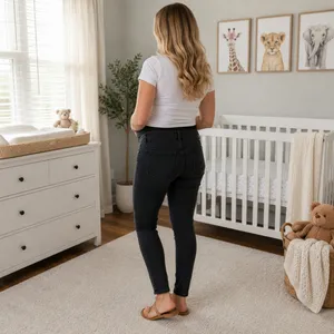 Asos Washed Black Maternity Ultimate Skinny Jeans, US12 thumbnail 4