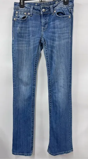 Miss Me bootcut Star-Embellished Jeans Designer Americana 4th of July size 28 thumbnail 1