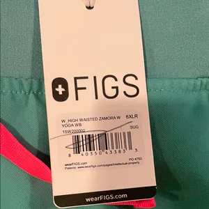 Womens New Figs High Waisted Zamora Yoga Jogger Scrub Pant Surgical Green 6XLR thumbnail 5