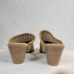 Seven Dials Womens Mule Heels 8 Brown‎ Cognac Woven Quinton Pointed Toe Clogs thumbnail 7