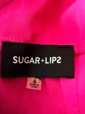 Sugarlips Hot Pink Lace-Trim Jumpsuit thumbnail 5