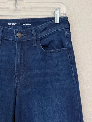 NWOT Old Navy Denim High-Rise Wow Wide Leg Women's Jeans, Size 4 thumbnail 5