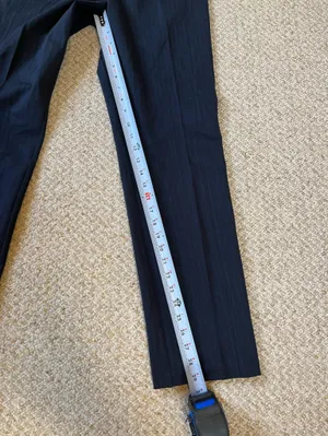 Spanx the Perfect Pant in Navy Pinstripe size Large thumbnail 8