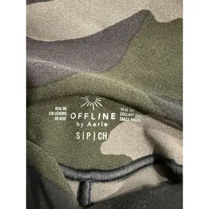 OFFLINE‎ Aerie Real Me Green Camo Print 7/8 Legging Hi-Rise Sz Small thumbnail 4