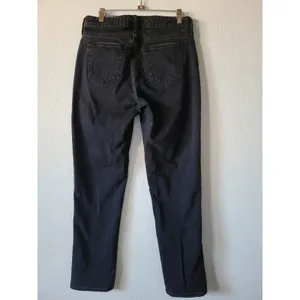 Abercrombie & Fitch Curve Love Women's 27 Black Mid Rise 90s Straight Jeans thumbnail 13