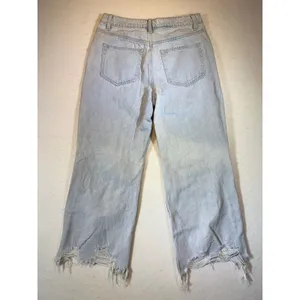 Vervet Distressed Light Wash Wide Leg Jeans Women's Size 29 thumbnail 2