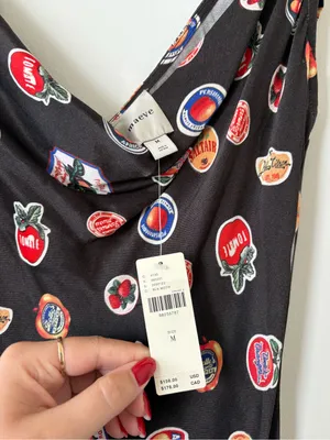 NWT Anthropologie Maeve Slip Cowl Neck Midi Dress Size Medium thumbnail 5