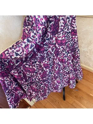 House of Harlow 1960 floral midi/maxi poplin cotton dress Sz L Fairy Cottagecore thumbnail 11
