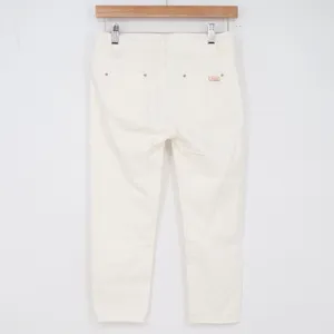Hixuanyan Fashion Jeans Womens 28 Cropped Cream White Distressed Excellent thumbnail 5