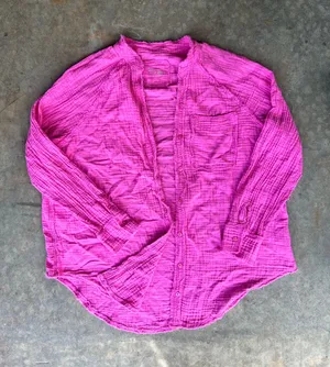 Aerie Oversized Button-Up Shirt thumbnail 1