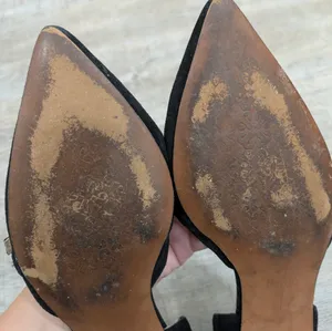Linea Paolo Black Suede Demi D'Orsay Flats Size 7 thumbnail 7