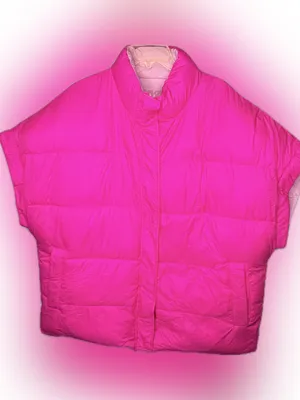 UGG Reversible Pink Puffer Vest thumbnail 1