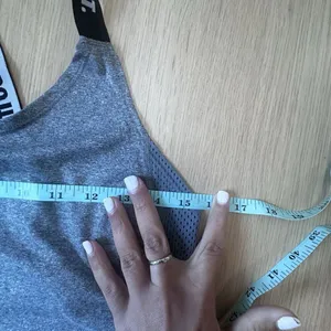 Nike Dri Fit Just Do It Tank Top Women's Size Small Gray/Black Band Logo thumbnail 7