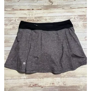 Lululemon Pace Rival Skirt Women's Size 6 Tall Heathered Gray Skort Tennis thumbnail 2