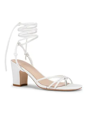 LPA Nicolo Low Heels in White Leather 9.5 New Womens sandals thumbnail 10