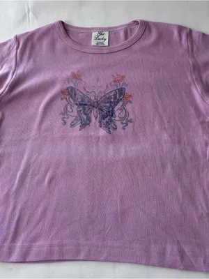 Lots of 2 Classic Crewneck Graphic Tee - Lavender and White thumbnail 9