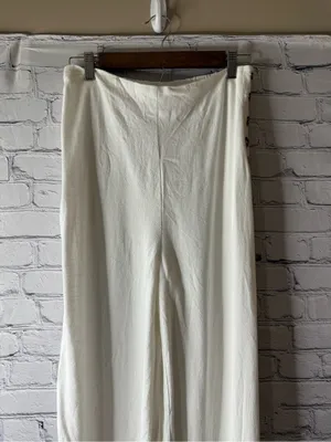 GLG Good Luck Gem white linen wide leg pants medium thumbnail 9