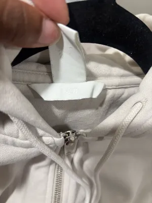 H&M Divided Women’s XS Cream Full Zip Hoodie Neutral Minimalist Sweatshirt thumbnail 5