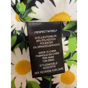 AFRM Green Multicolor Floral Cut Out V-Neck Long Sleeve Midi Bodycon Dress Sz S thumbnail 3