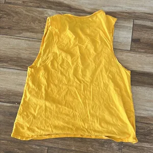 Golden yellow golden sleeveless tank thumbnail 5