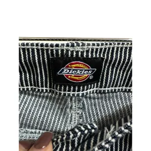 Dickies women's relaxed‎ fit hickory stripe carpenter pants size 27R thumbnail 3